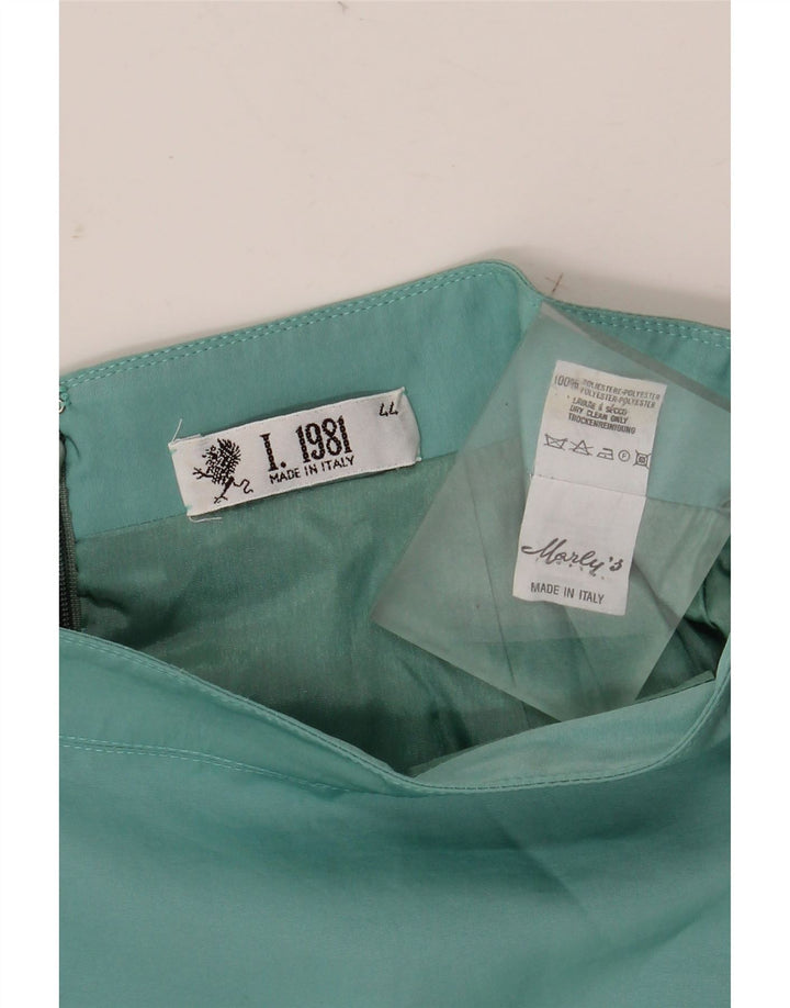 MARLY'S Jupe crayon femme IT 44 Medium W28 Turquoise Polyester