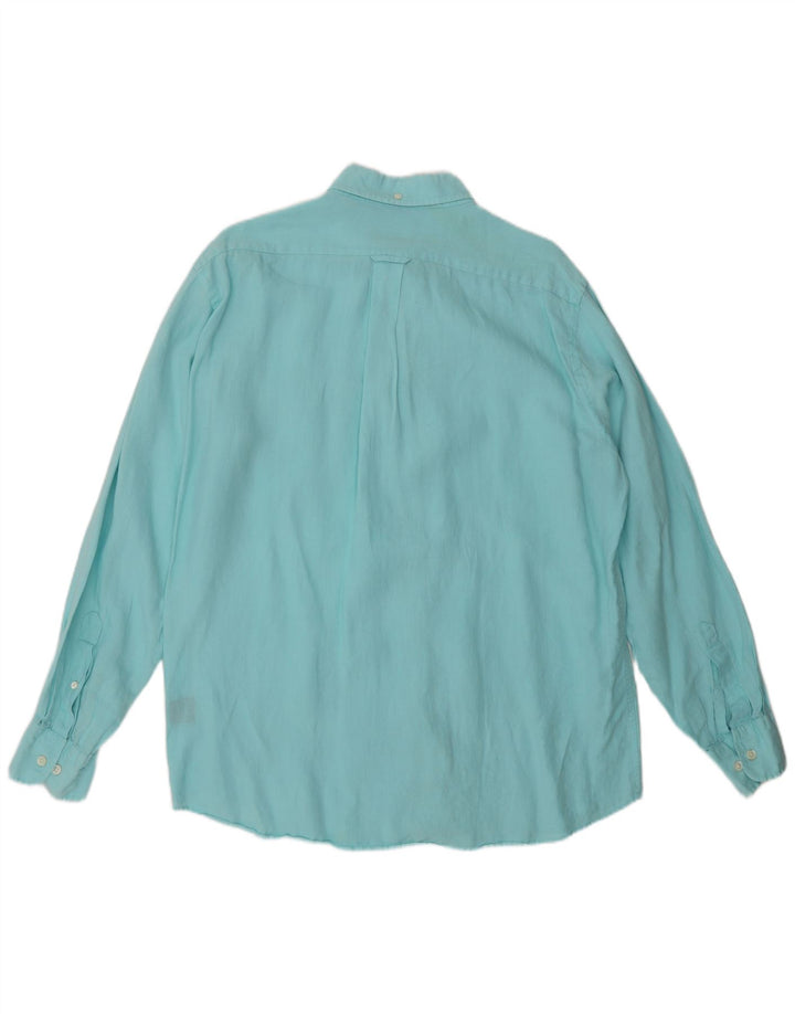 Chemise Homme Faconnable Lin Bleu Moyen