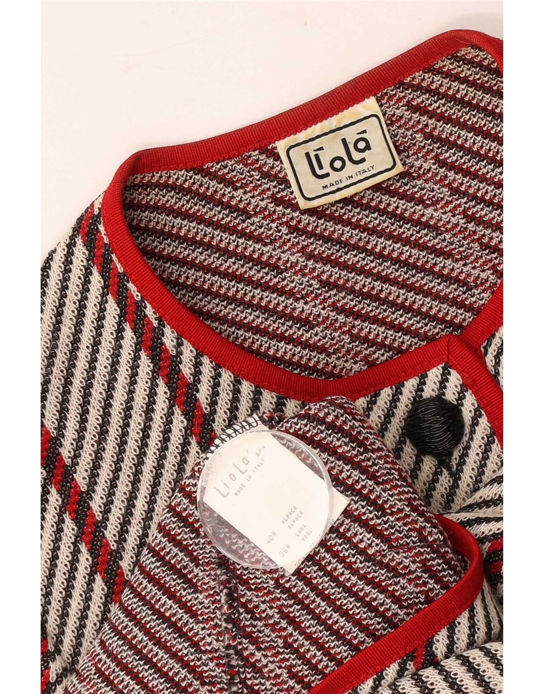 Liola Womens Cardigan Sweater UK 14 Medium Multicolore Rayé