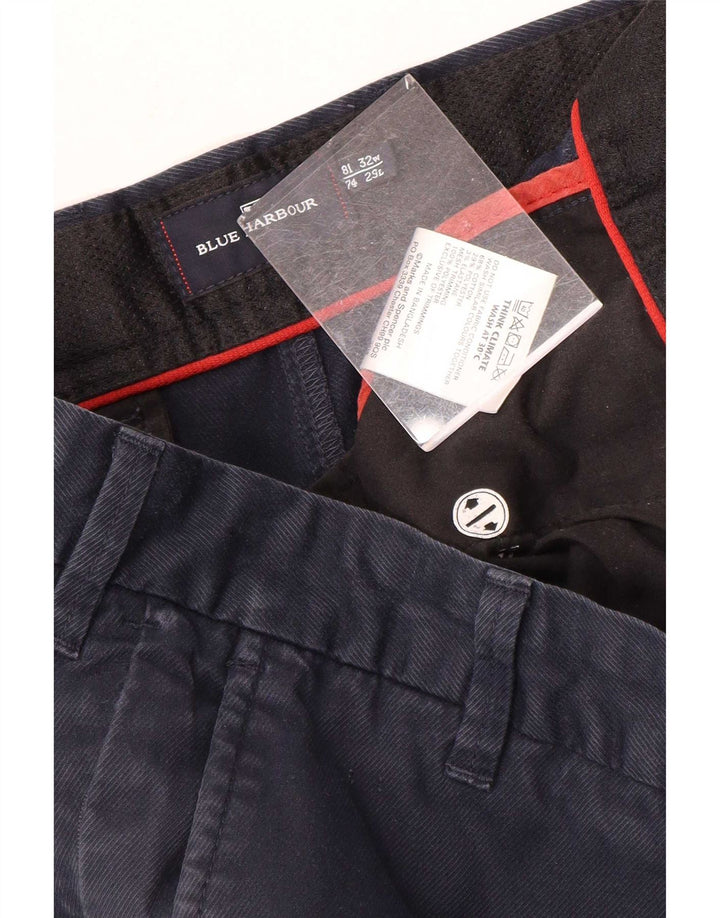 Marks & Spencer Pantalon Chino Droit Blue Harbor Homme W32 L29 Bleu Marine