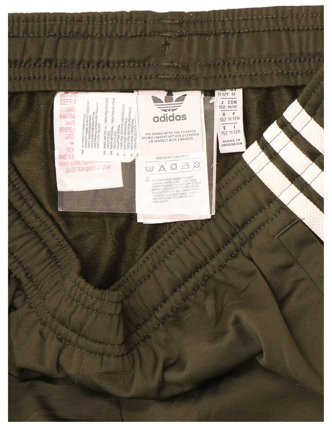 ADIDAS Pantalon de survêtement garçon Joggers 11-12 ans Kaki Polyester