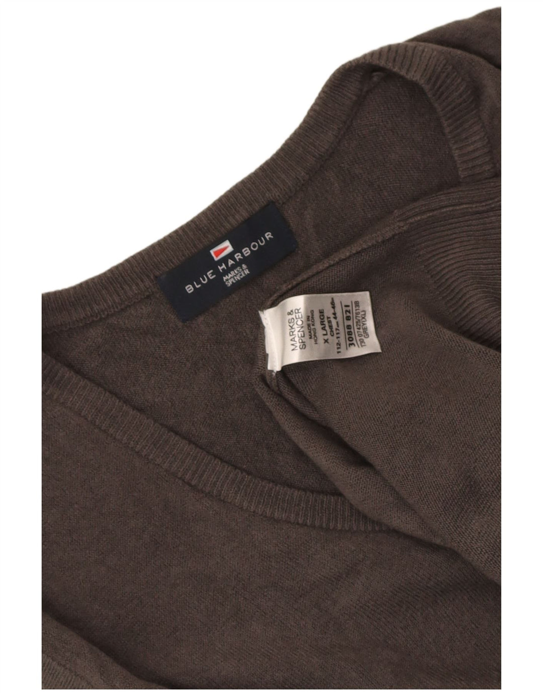 Marks & Spencer Débardeur Blue Harbor Vest Homme Gris Acrylique XL