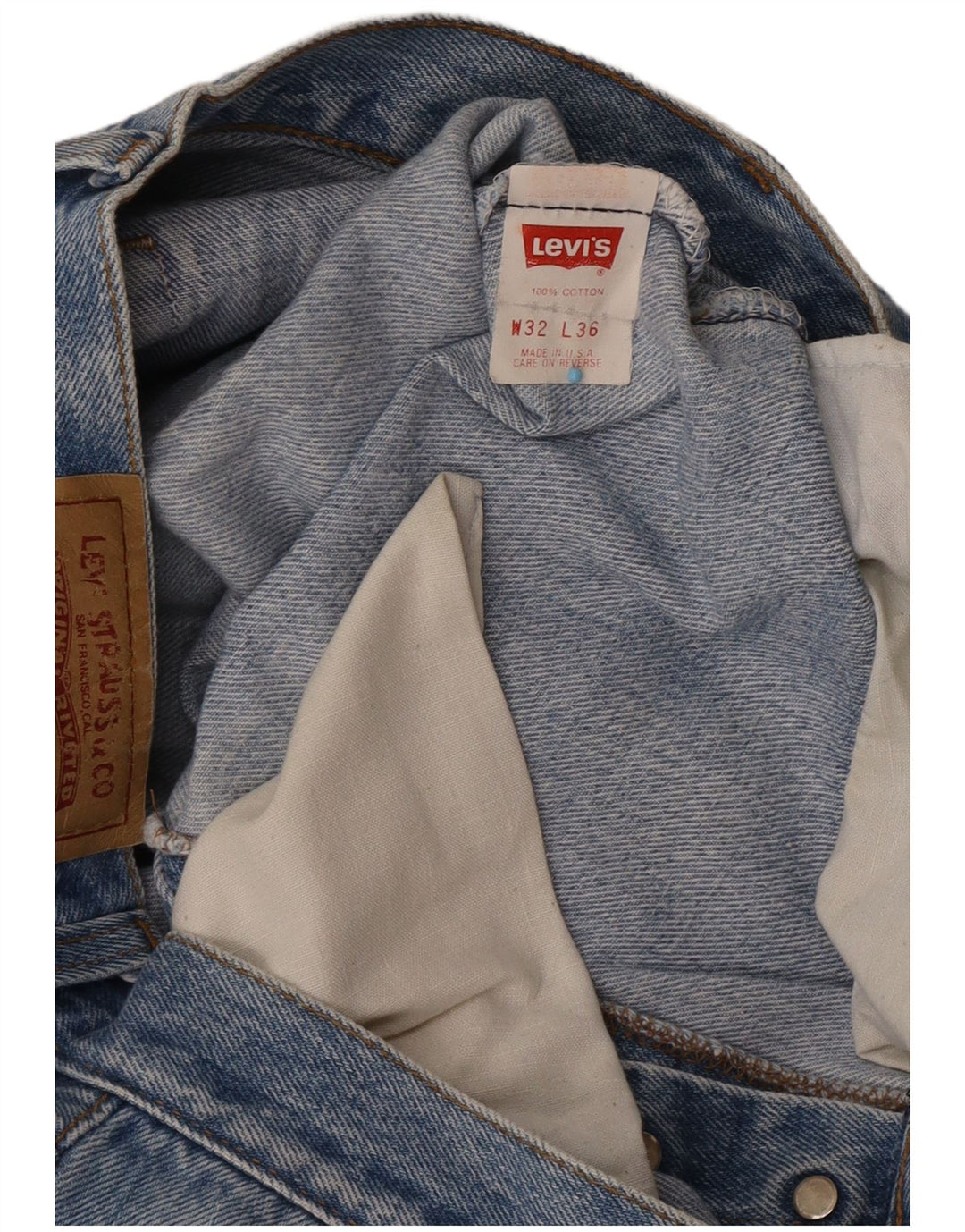 Levi's Jean Droit 501 Homme Bleu W32 L27 Coton