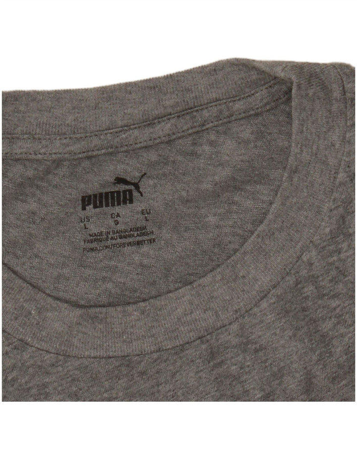 PUMA T-shirt graphique pour hommes, grand, gris