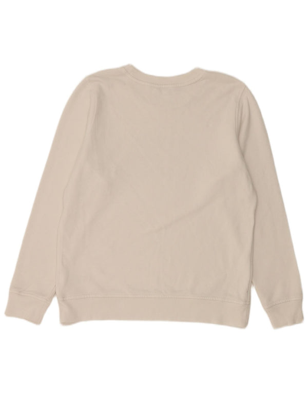 Tommy Hilfiger Sweat-shirt surdimensionné graphique pour femme UK 10 Petit Blanc
