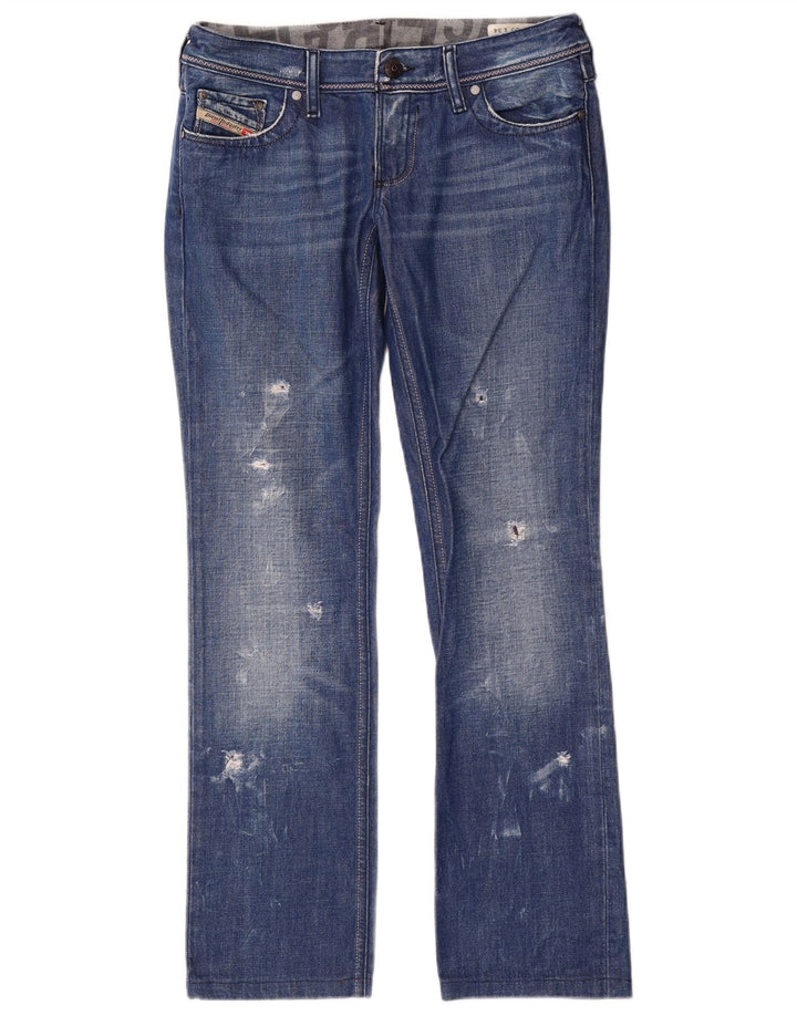 Diesel Femme Lowky Distressed Slim Jeans W29 L30 Bleu Coton