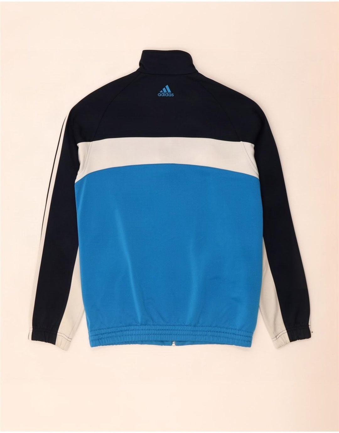 Adidas Veste de survêtement pour homme UK 38/40 Bleu moyen Polyester colour block