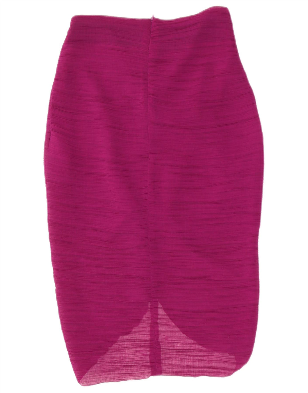 Zara Femme Jupe Midi Taille Haute Petit W26 Violet Polyester