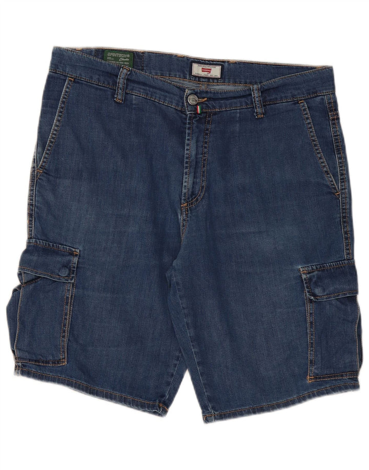 CARRERA Short cargo en jean W34 pour homme en coton bleu moyen