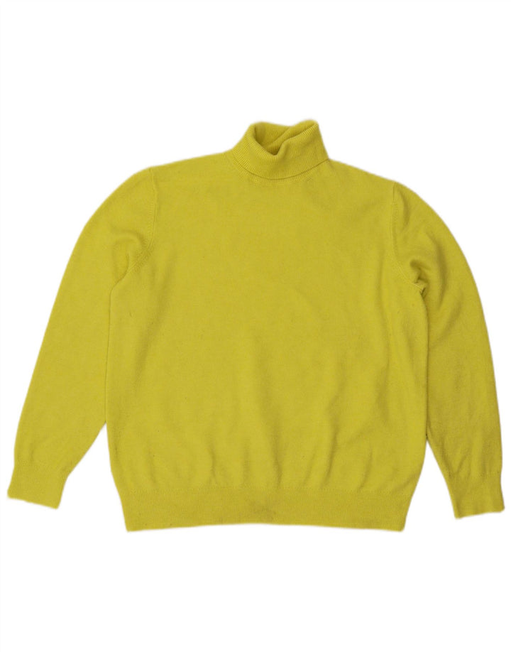 Marks & Spencer Pull col roulé pour femme UK 14 Jaune moyen