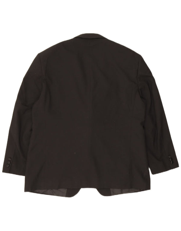 Marks & Spencer Veste blazer à 2 boutons pour homme UK 44 XL Noir Polyester