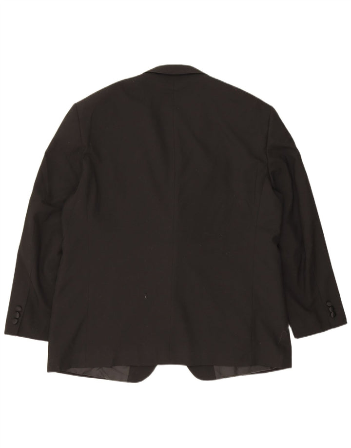 Marks & Spencer Veste blazer à 2 boutons pour homme UK 44 XL Noir Polyester