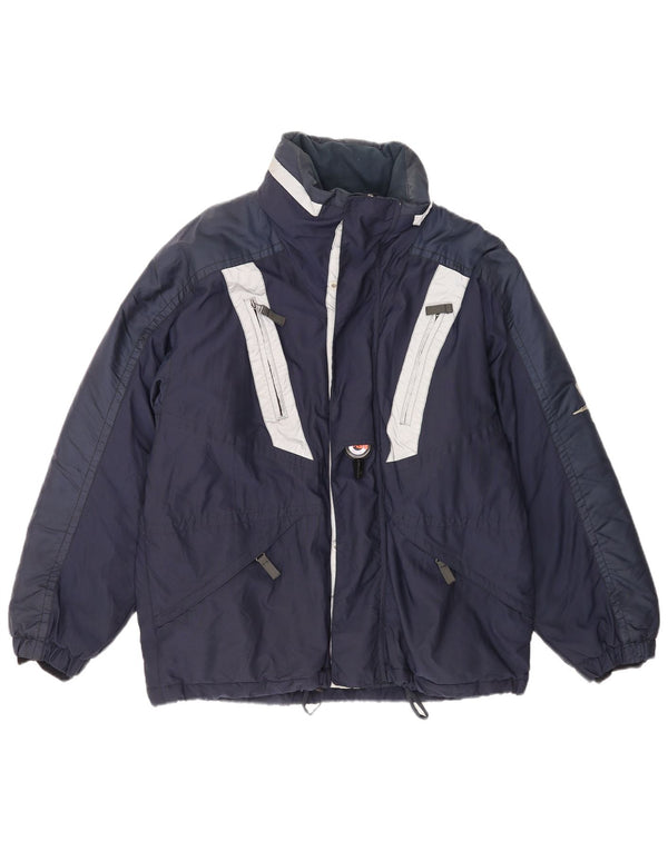 Belfe & Veste de ski IT 48 Medium Navy Blue Colourblock Polyamide