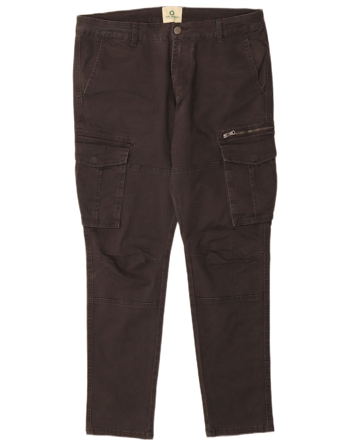 ON SPIRIT Pantalon Cargo Slim Homme W34 L31 Gris