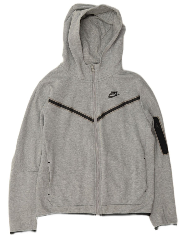 Nike Garçon Zip Sweat à capuche 13-14 ans XL Gris Moucheté Coton
