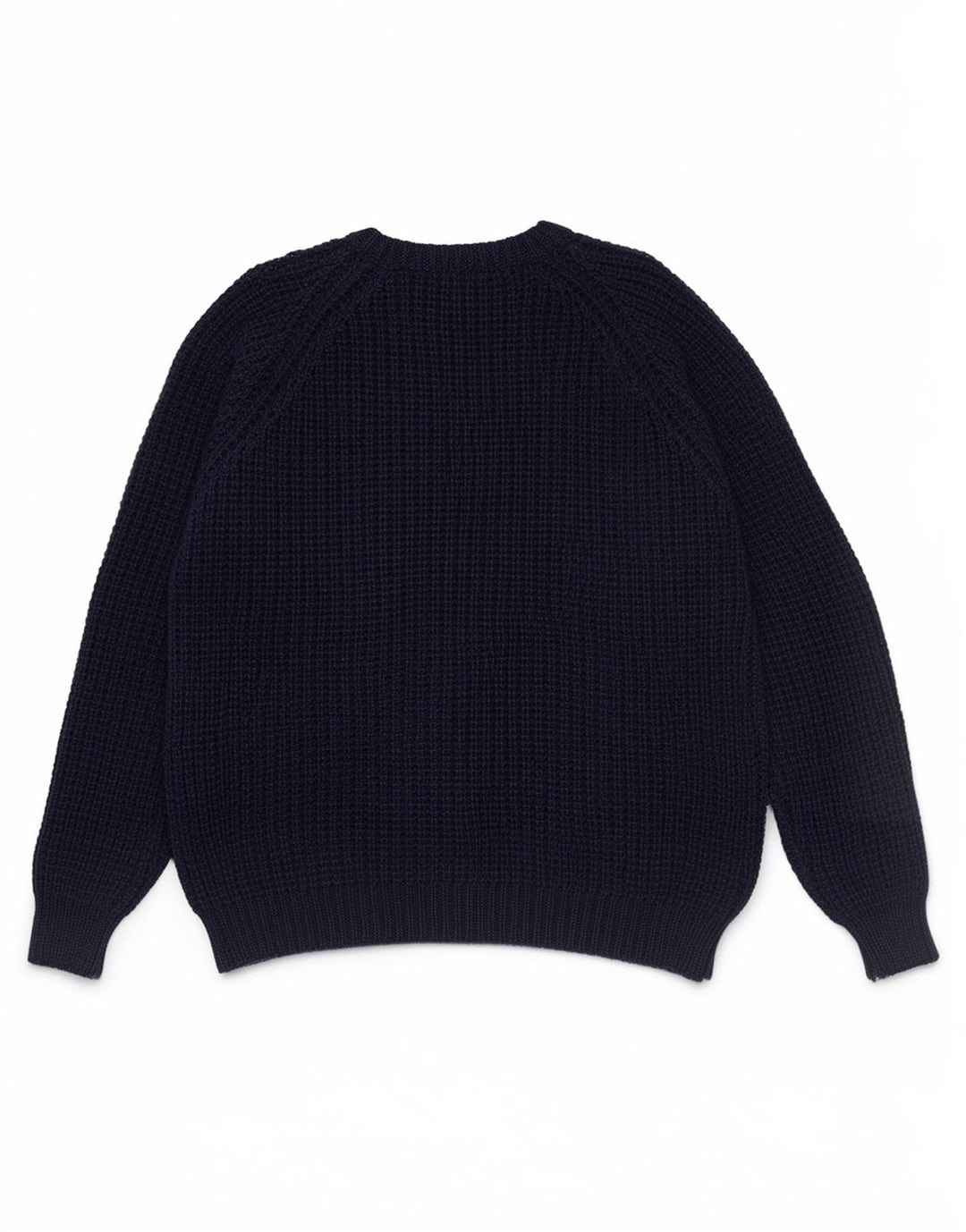 Aran Crafts Pull à col rond pour homme en laine bleu marine moyen