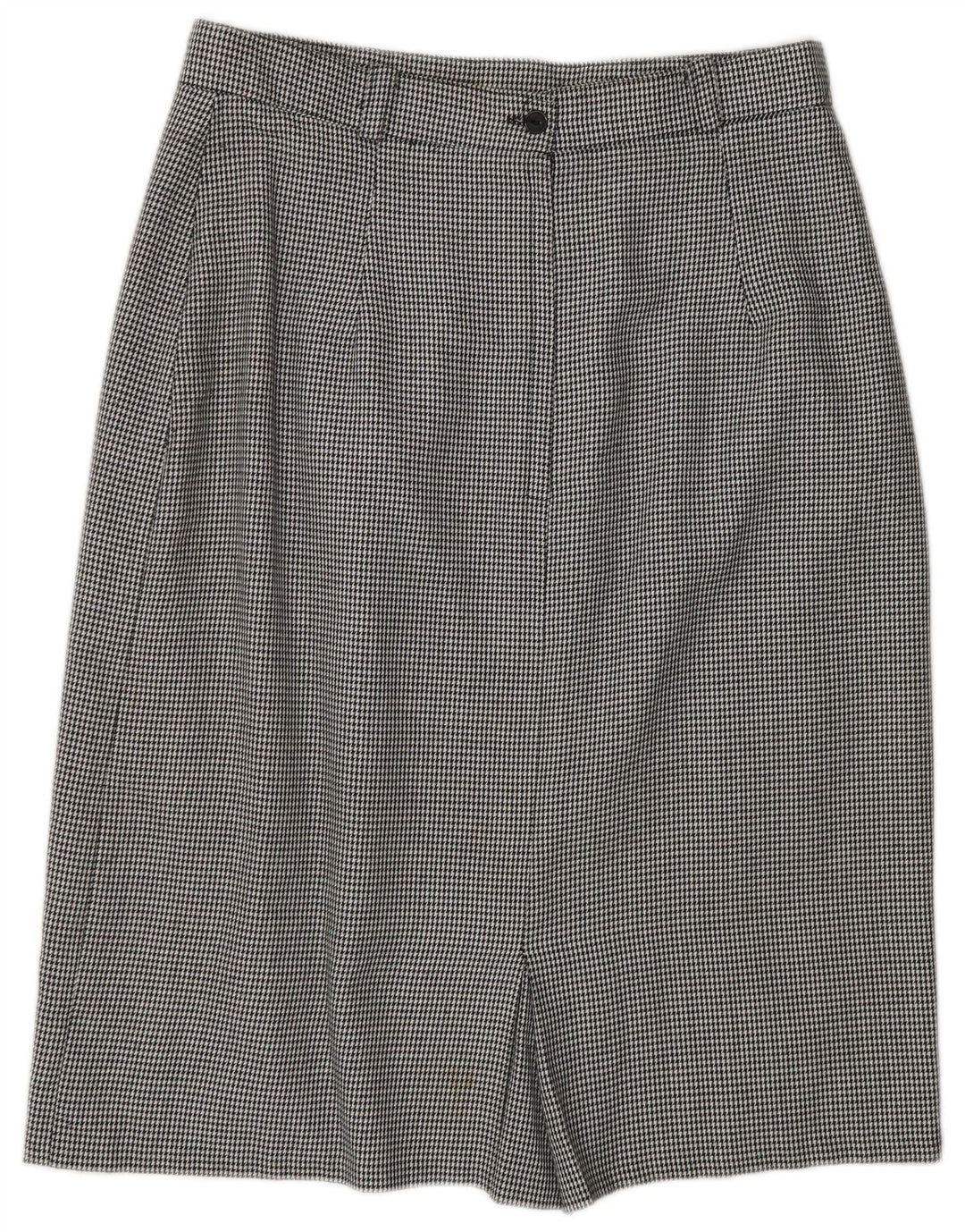 ST. BERNARD Jupe mi-longue droite pour femme UK 16 Large W30 Pied-de-poule noir