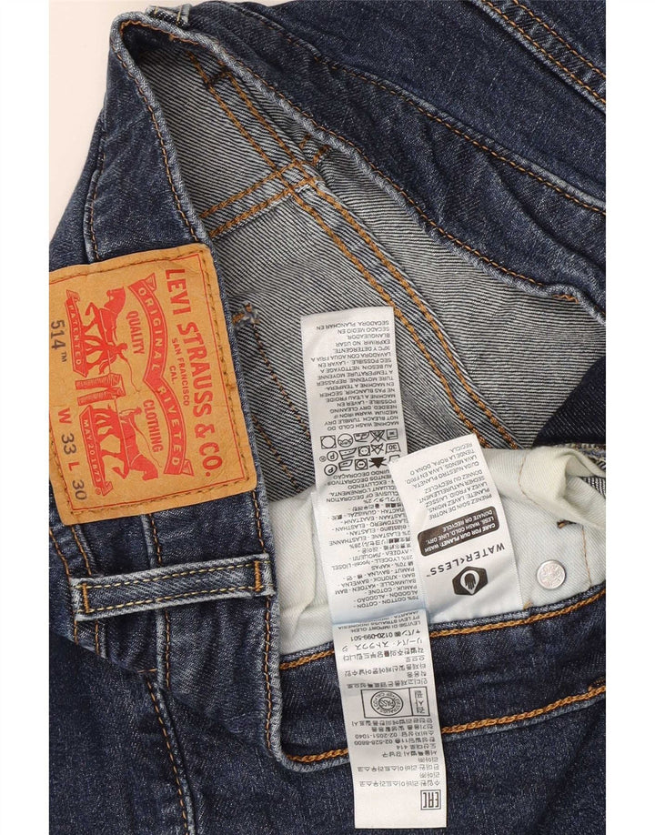 Levi's Jean Droit 514 Homme Bleu W33 L23 Coton