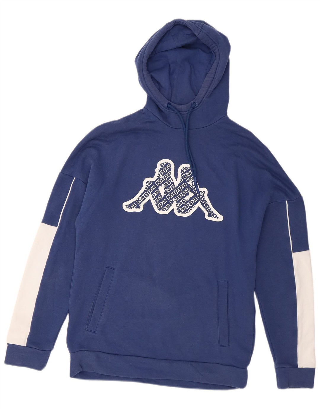 Kappa Pull à Capuche Graphique Homme Petit Bleu Colorblock