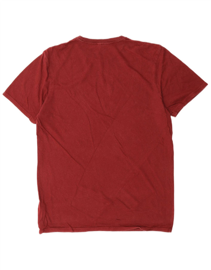 JACK WILLS T-shirt coupe classique pour homme, petit, en coton bordeaux