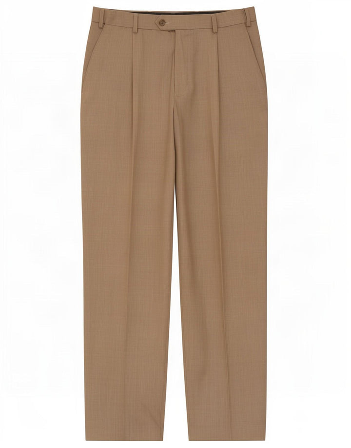 Marks & Spencer Pantalon de costume coupe classique pour homme W32 L31 Beige Polyester