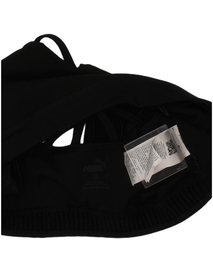 Puma Haut de soutien-gorge de sport pour femme Large Noir Polyester Sports