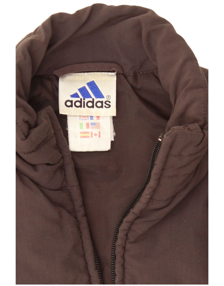 Adidas Gilet rembourré pour femme UK 10 Petit Marron Polyamide