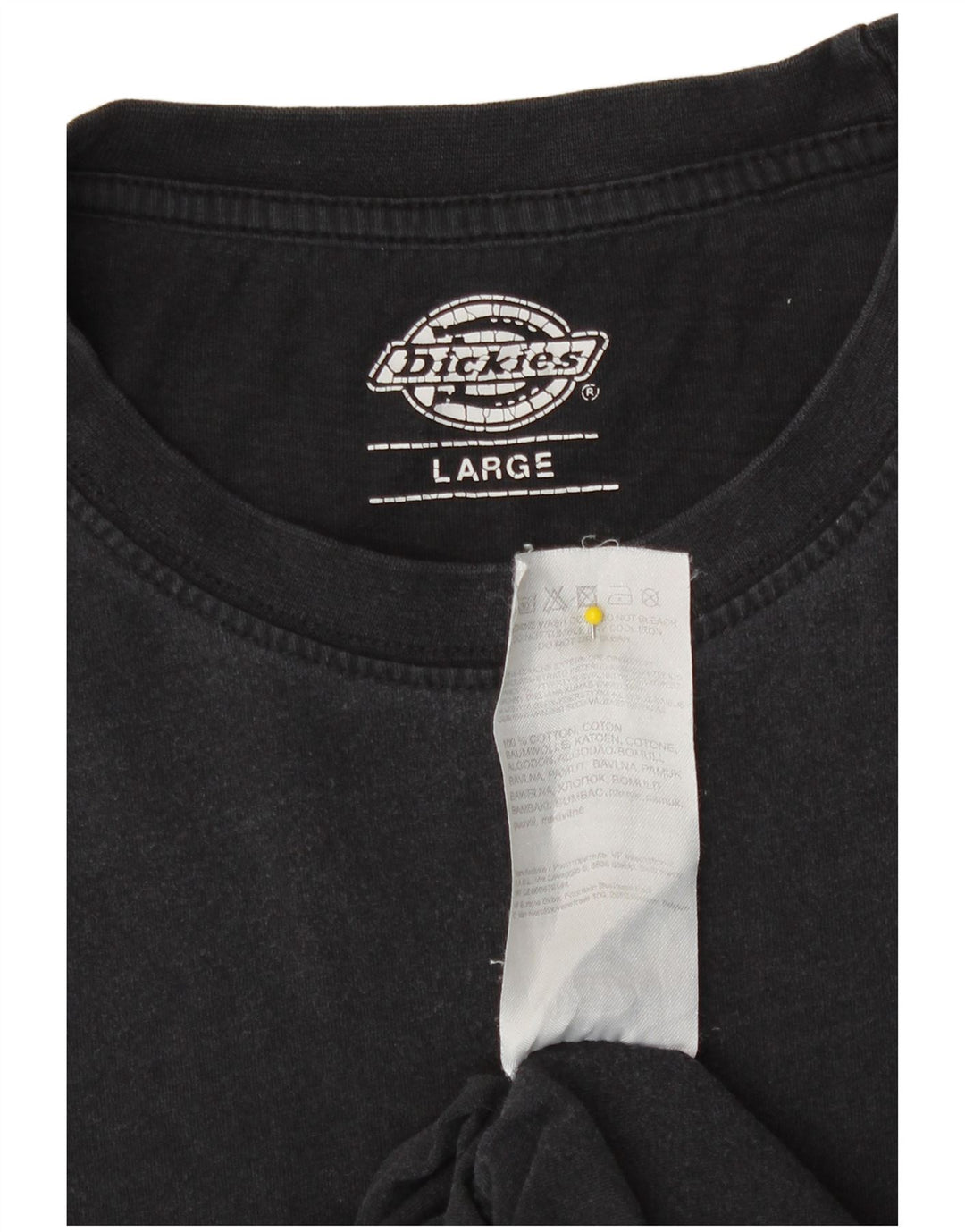 Dickies T-Shirt Homme Haut Large Noir Coton