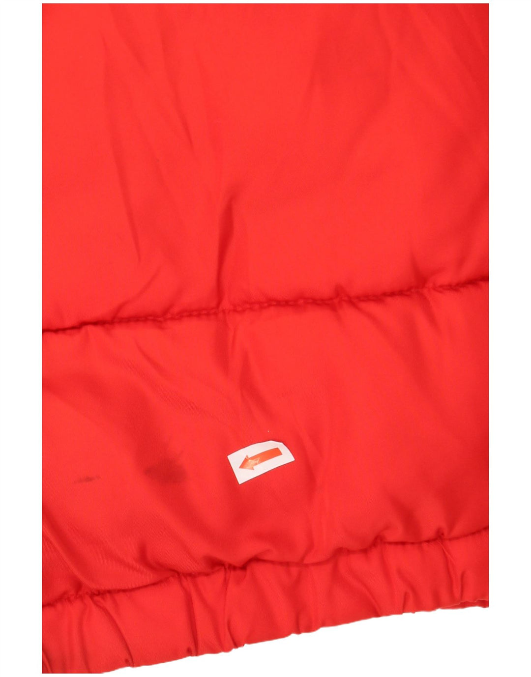 FILA Veste matelassée à capuche graphique pour hommes UK 38 Rouge moyen Colourblock