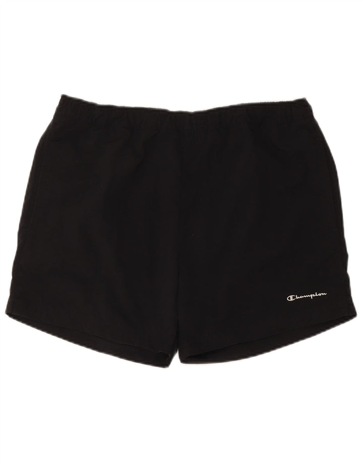 Champion Short de Bain Homme Large Noir Polyamide