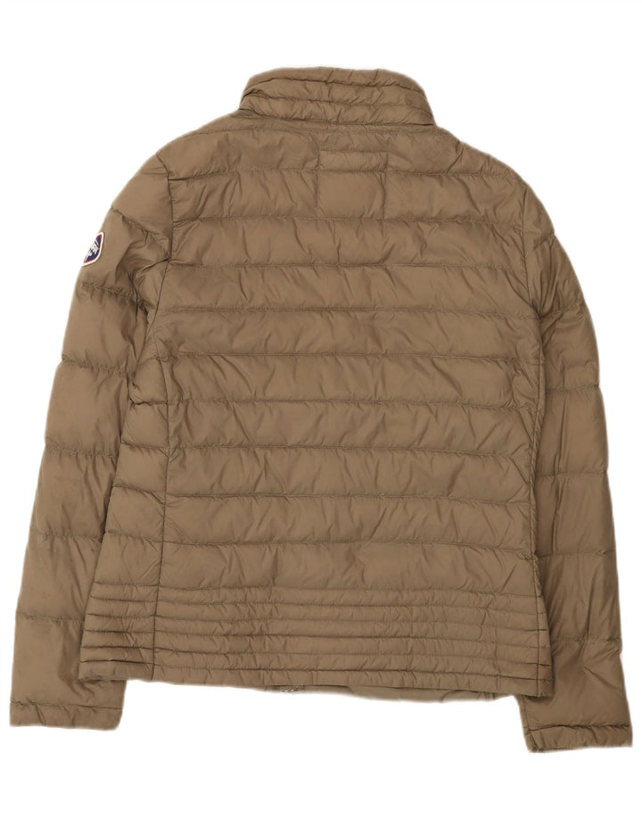 Puffa Veste matelassée pour femme UK 14 Large Marron Polyamide