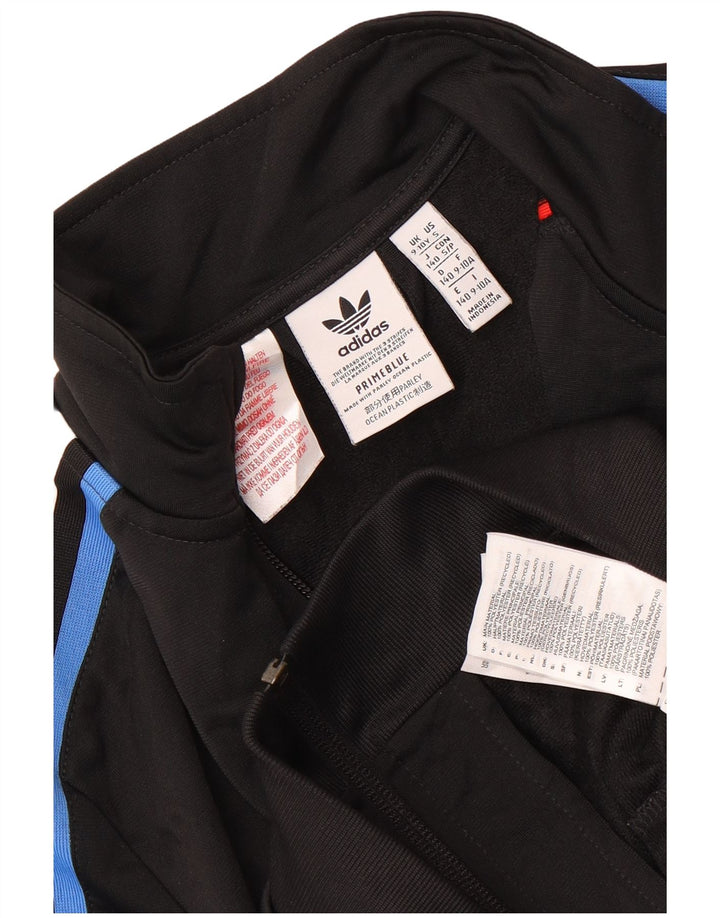 Adidas Veste de survêtement pour garçon 9-10 ans Noir Colourblock Polyester
