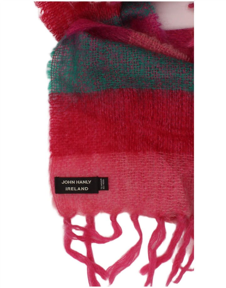 John Hanly Écharpe rectangulaire en tricot pour femme Taille unique Rayé multicolore