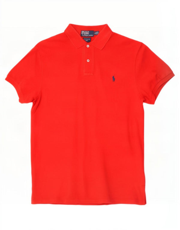 Polo Ralph Lauren Polo ajusté sur mesure pour homme en coton rouge grand