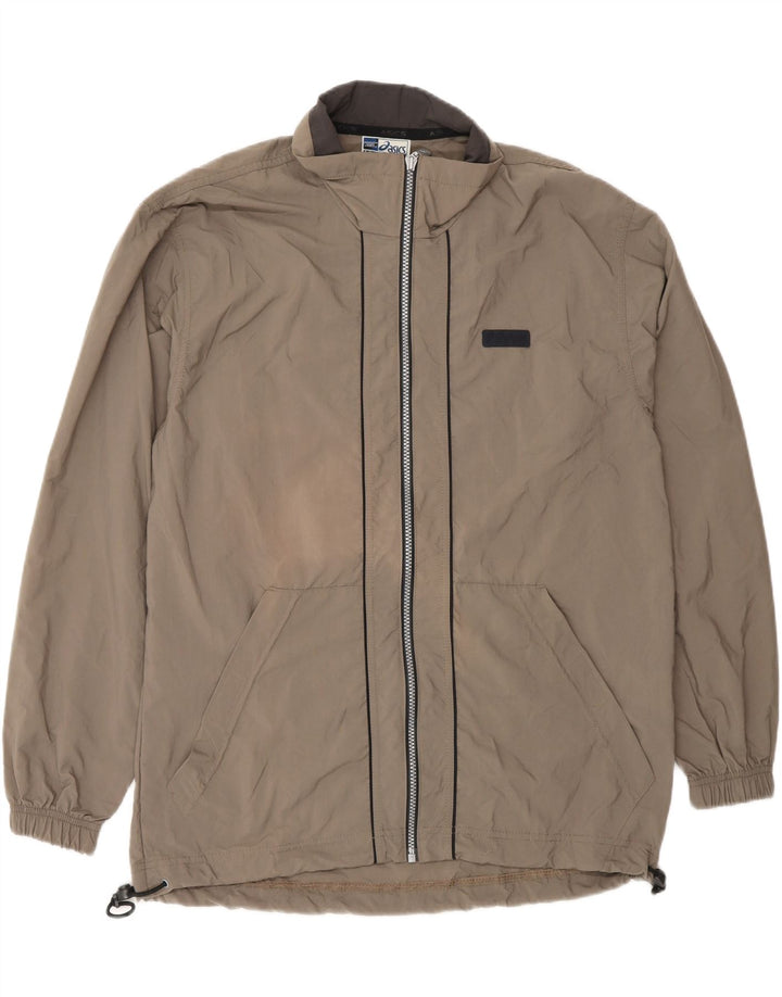 Asics Veste de survêtement pour homme UK 36 Small Marron Polyamide