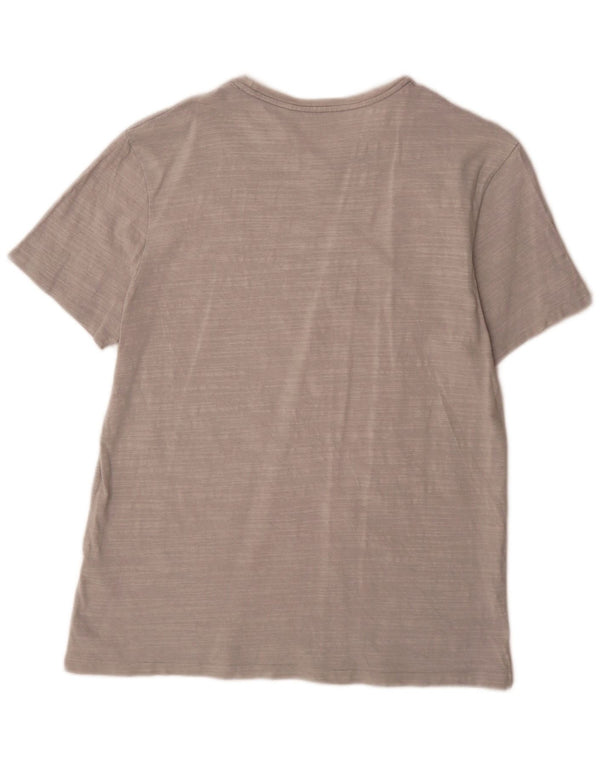 All Saints T-Shirt Homme Haut Large Gris Moucheté Coton