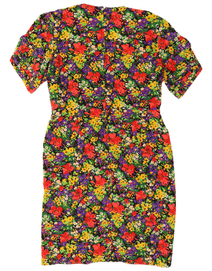 Robe fourreau vintage pour femmes US 18 2XL Polyester floral multicolore