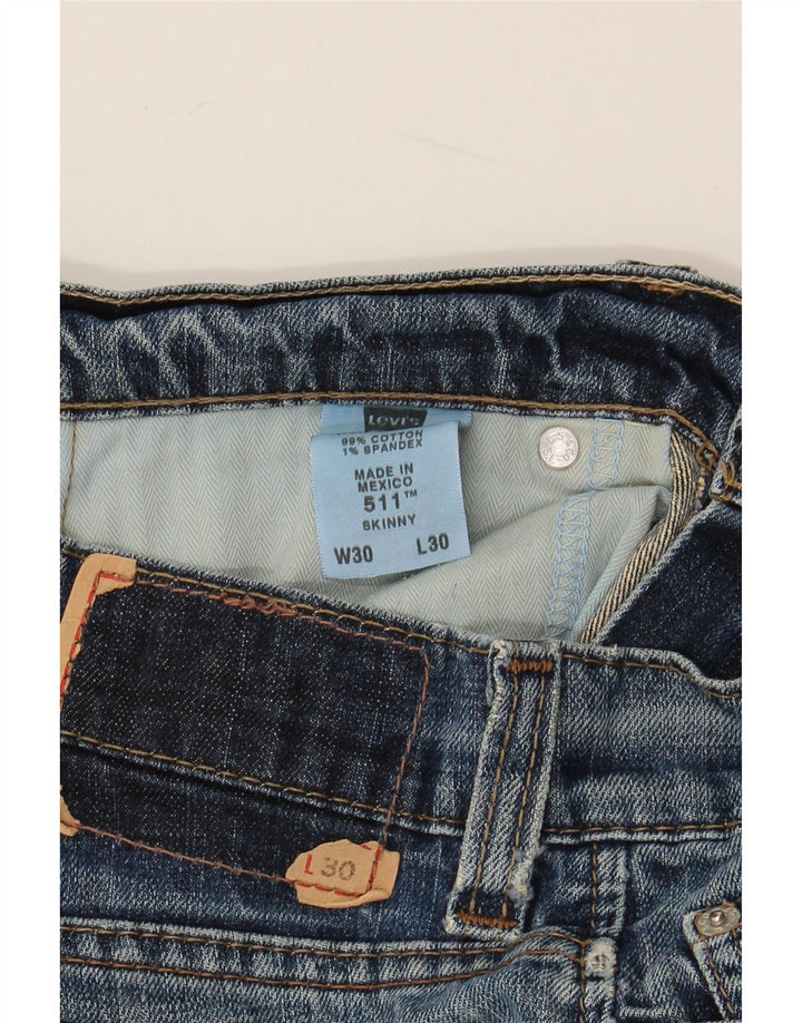 LEVI'S Jean Skinny 511 Femme W30 L30 Bleu Coton