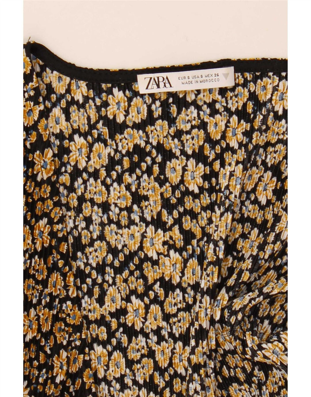 Zara Combinaison Femme UK 10 Petit Noir Floral