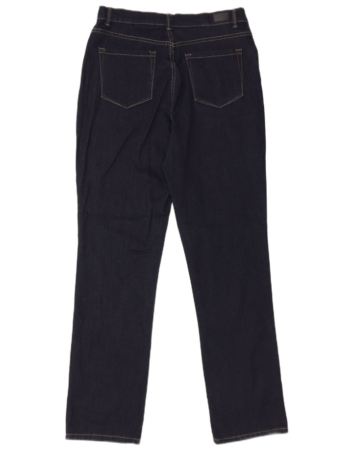 LEE Jean droit taille haute pour femme US 10 Large W30 L32 Bleu marine