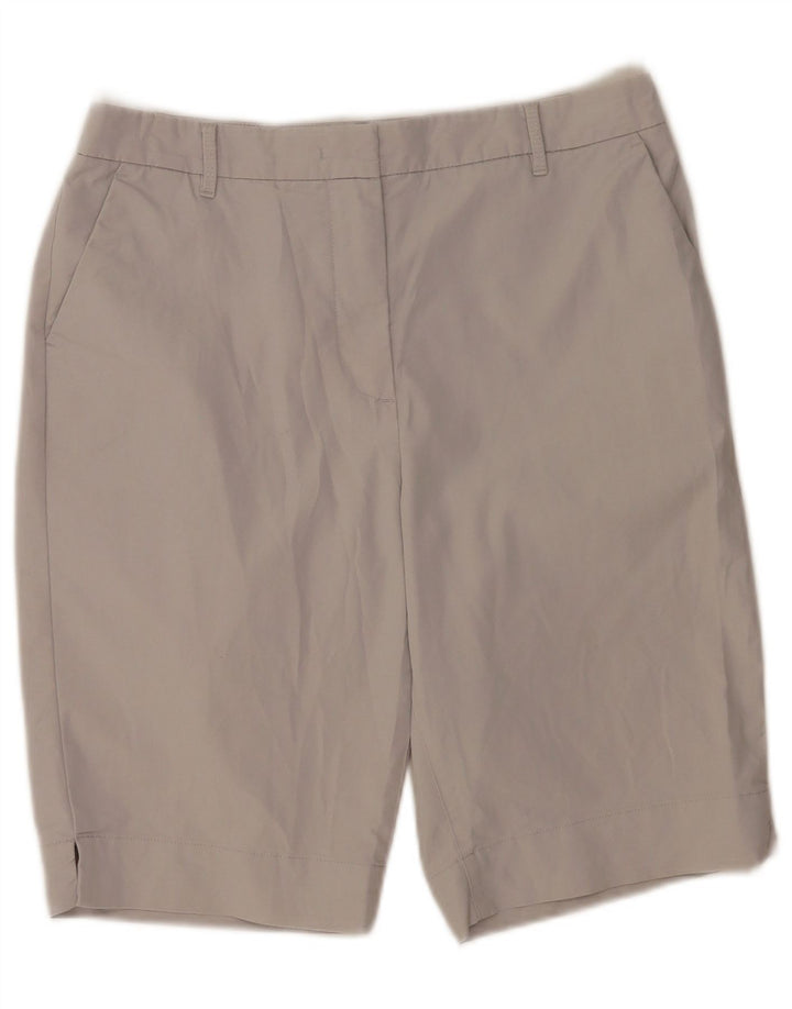 Marks & Spencer Short chino pour femme UK 12 Medium W30 Gris Coton