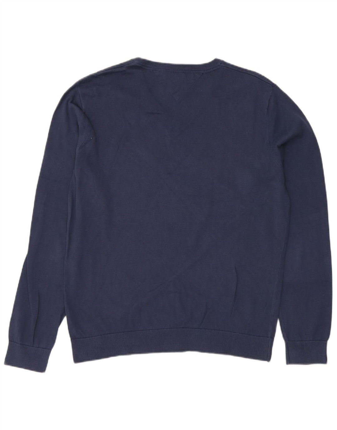 TOMMY HILFIGER Pull col V Homme XL Bleu Marine Coton