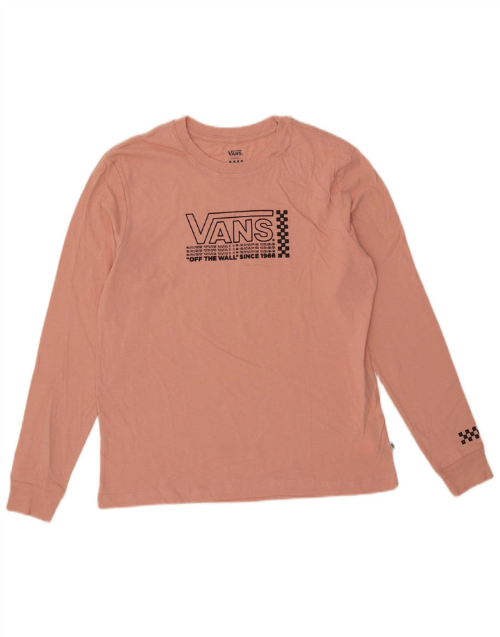 Vans Haut graphique à manches longues pour hommes en coton rose petit