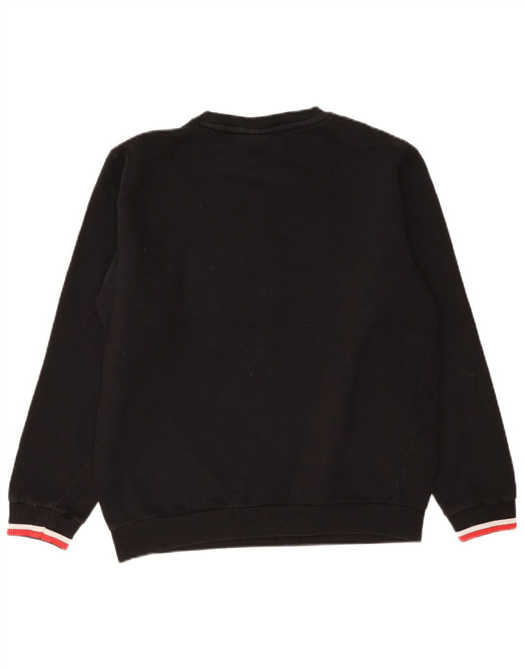 FILA Sweat-shirt surdimensionné pour femme UK 10 Petit coton noir