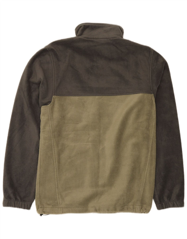 Columbia Veste Polaire Homme UK 10 Petit Vert Colorblock Polyester