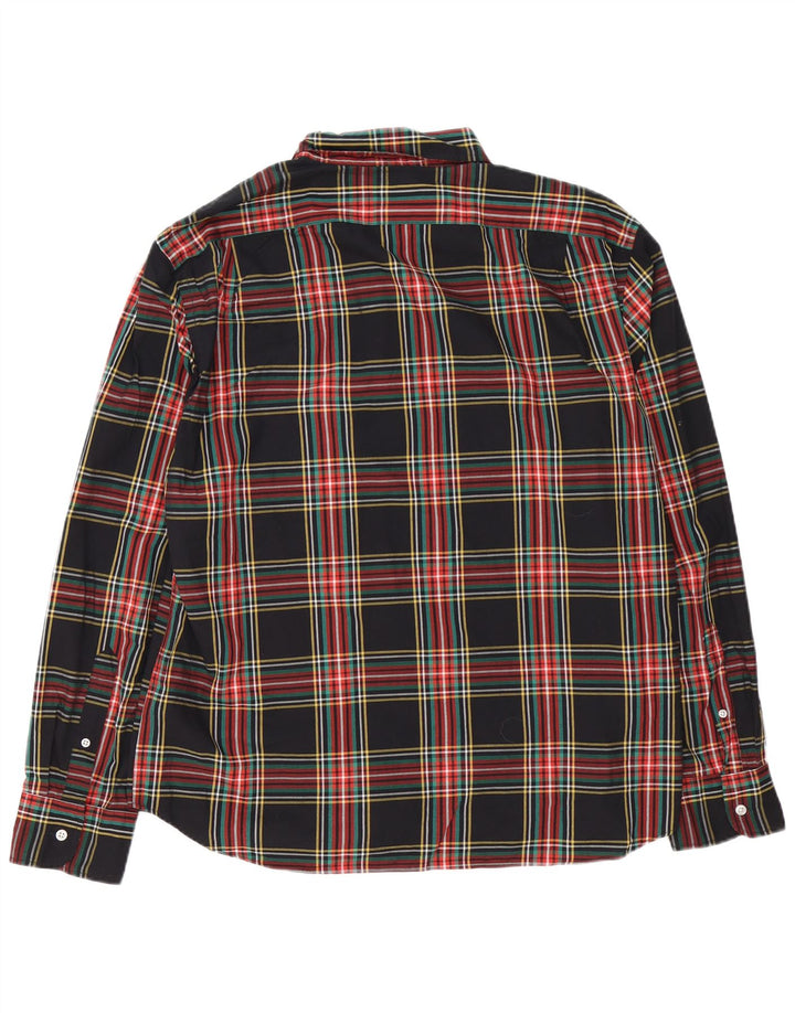 J. Crew Chemise Homme XL Noir Plaid Coton