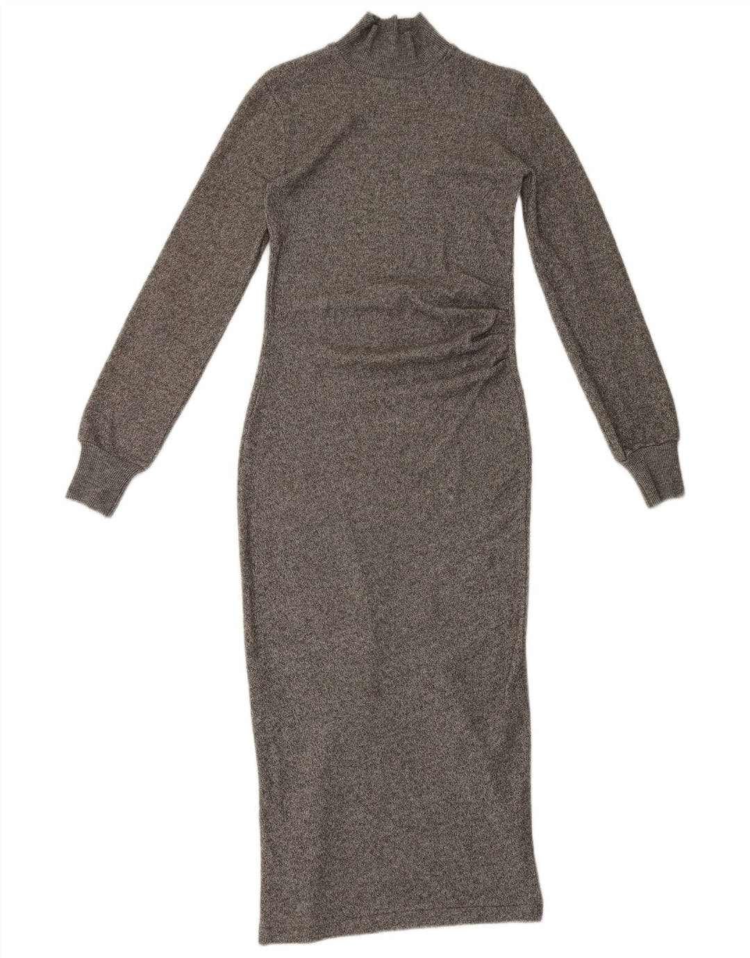 Zara Robe longue à manches longues pour femme UK 8 Small Gris