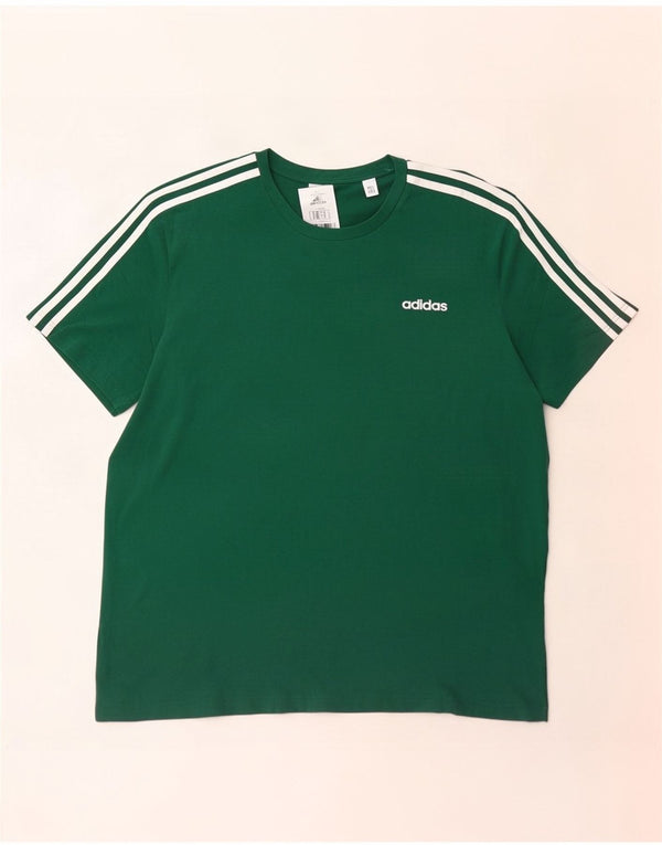 Adidas T-Shirt Homme Top 2XL Vert Coton