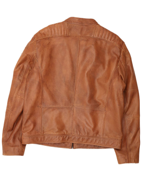 Trapper Veste en cuir pour homme IT 56 3XL Cuir marron