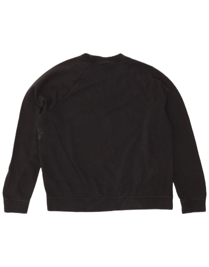 NIKE Sweat-shirt pour femme UK 16 Large Noir Coton